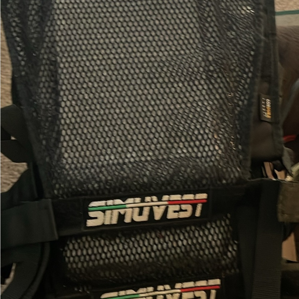 Black Mesh Men's air soft body armor
